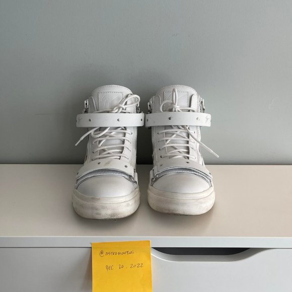 Giuseppe Zanotti High Top Leather Sneakers - Picture 10 of 10